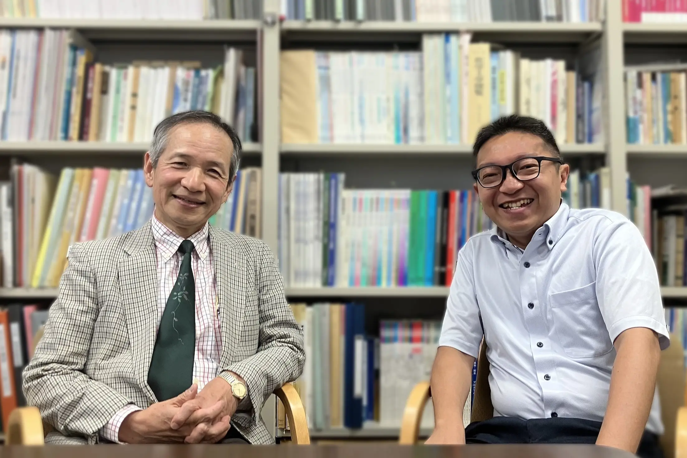 山下明泰先生と日機装・ガブリエル氏