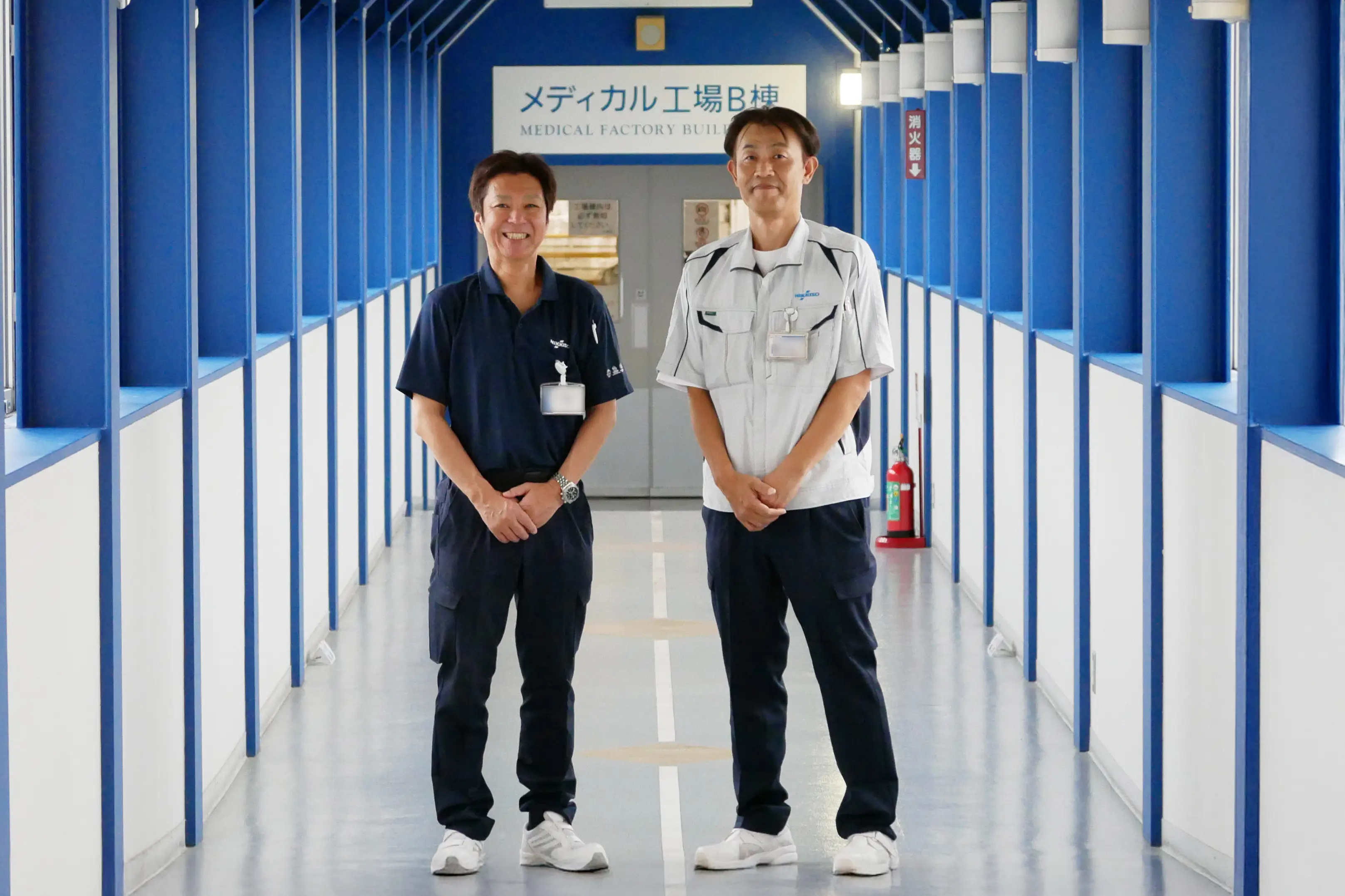 (左から)日機装・石間氏、竹森氏