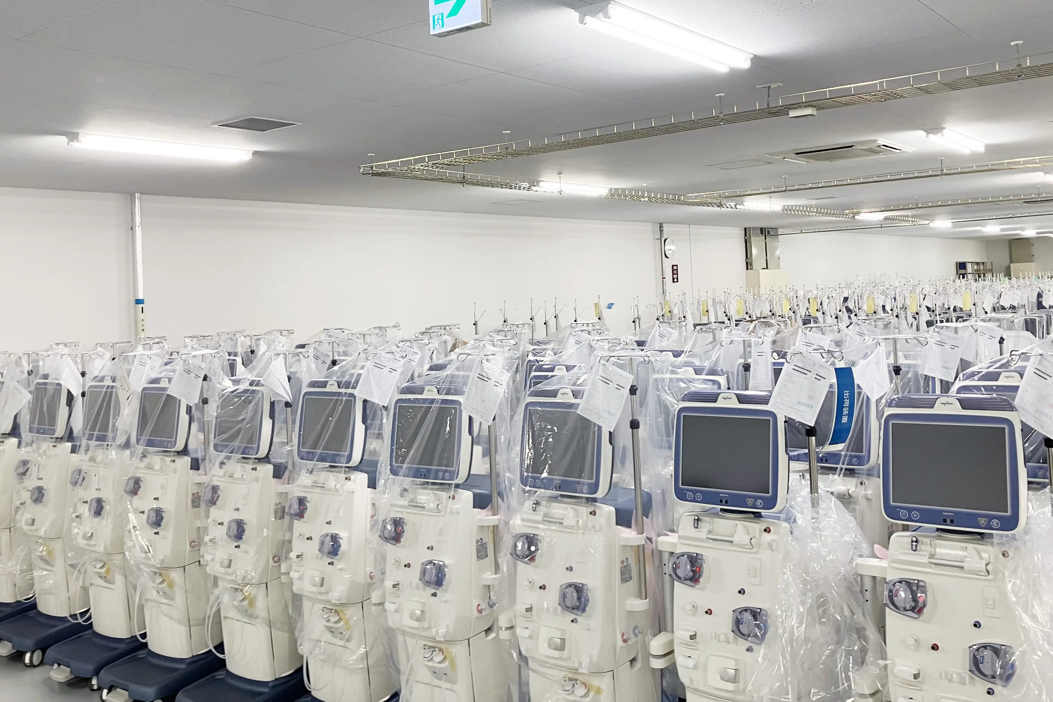 完成した透析装置